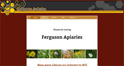 Desktop Screenshot of fergusonapiaries.on.ca